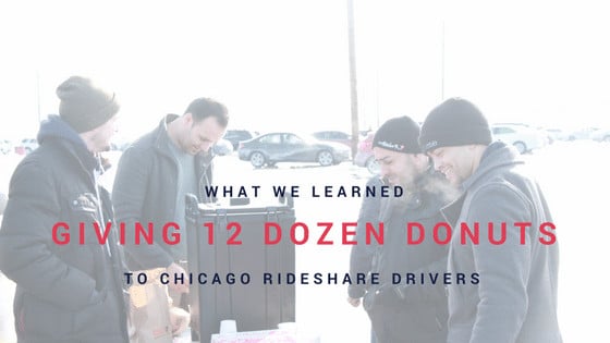 What we learned giving 12 dozen donuts to Chicago rideshare drivers