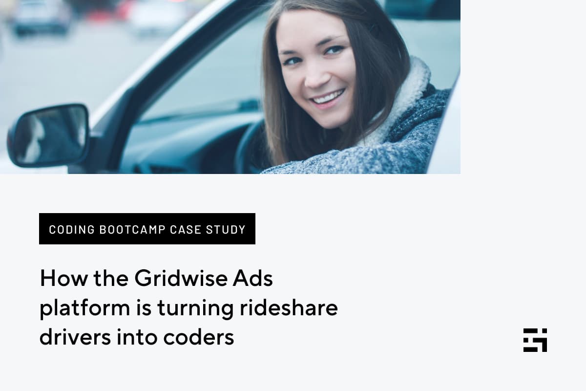 the Gridwise Ads platform is turning rideshare drivers into students and coders