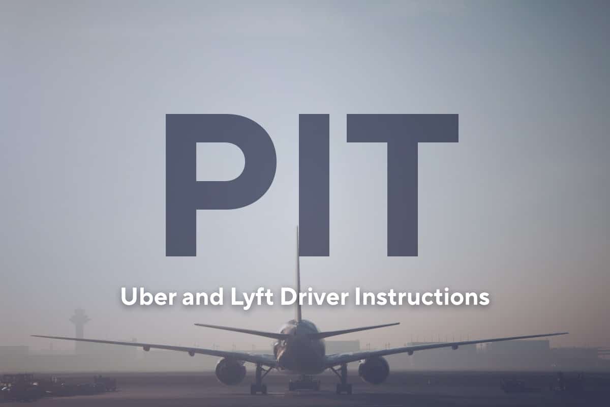 Uber and Lyft Driver Instructions for Pittsburgh International Airport (PIT)