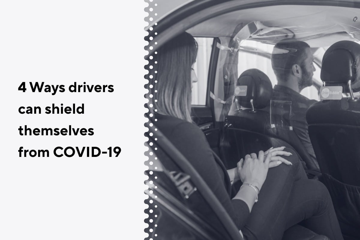 drivers shield themselves from COVID-19