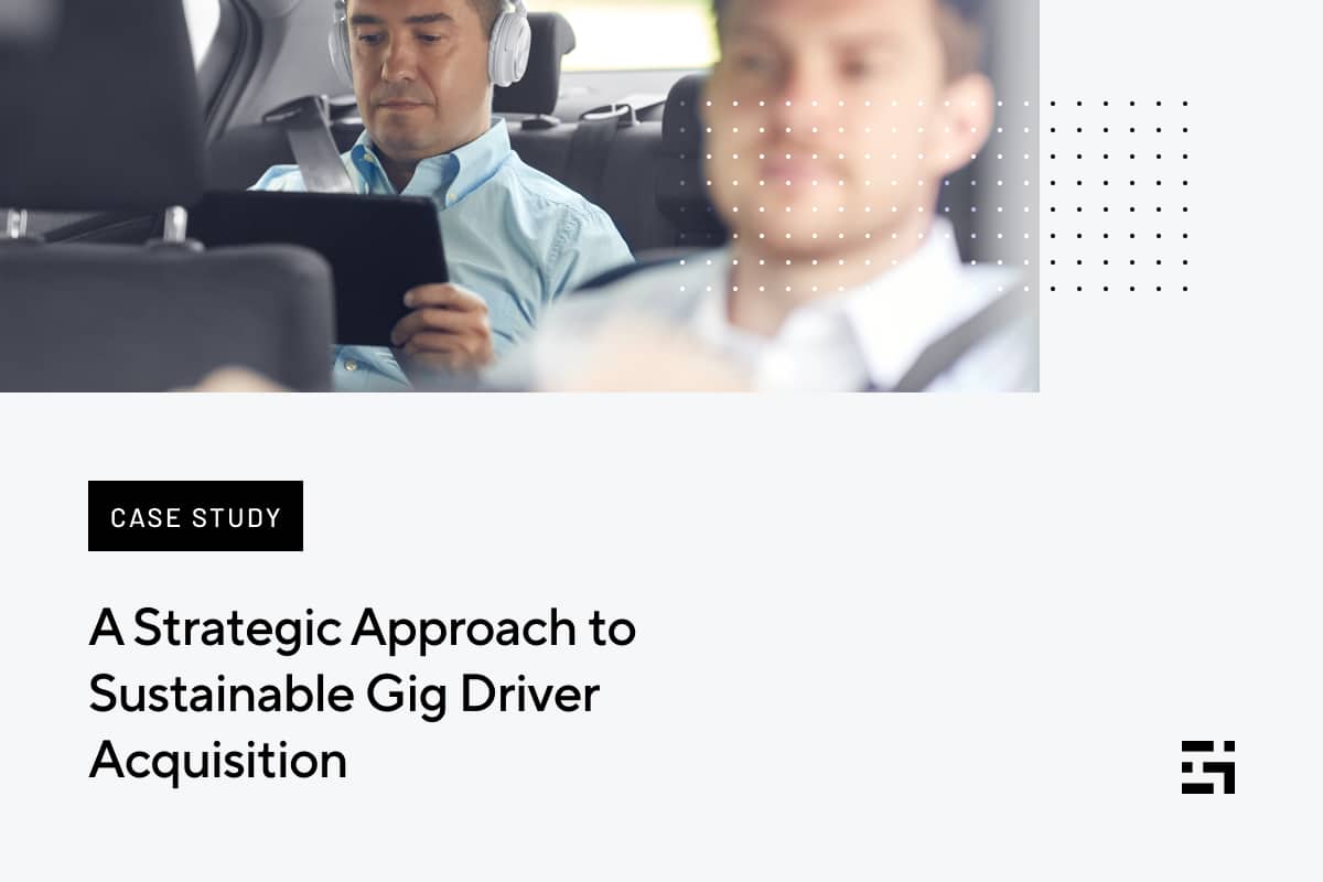 A Strategic Approach to Sustainable Gig Driver Acquisition
